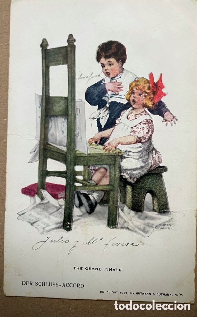 Postales: Postal the grand finale 1909 - Foto 1