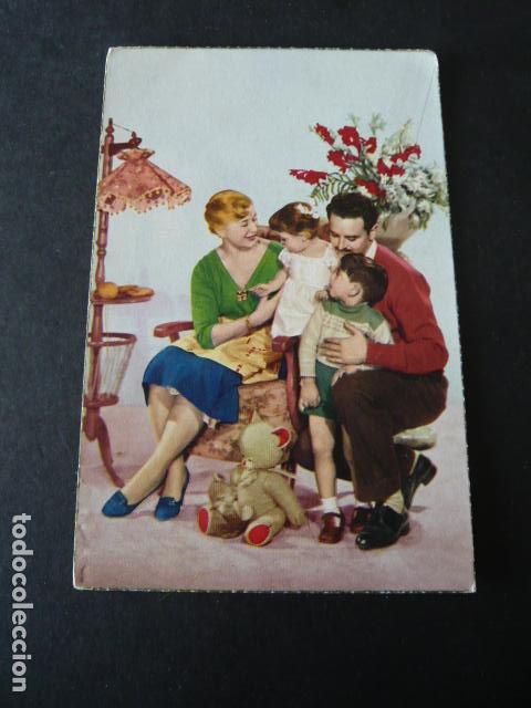 Postales: FAMILIA Y PELUCHE POSTAL - Foto 1