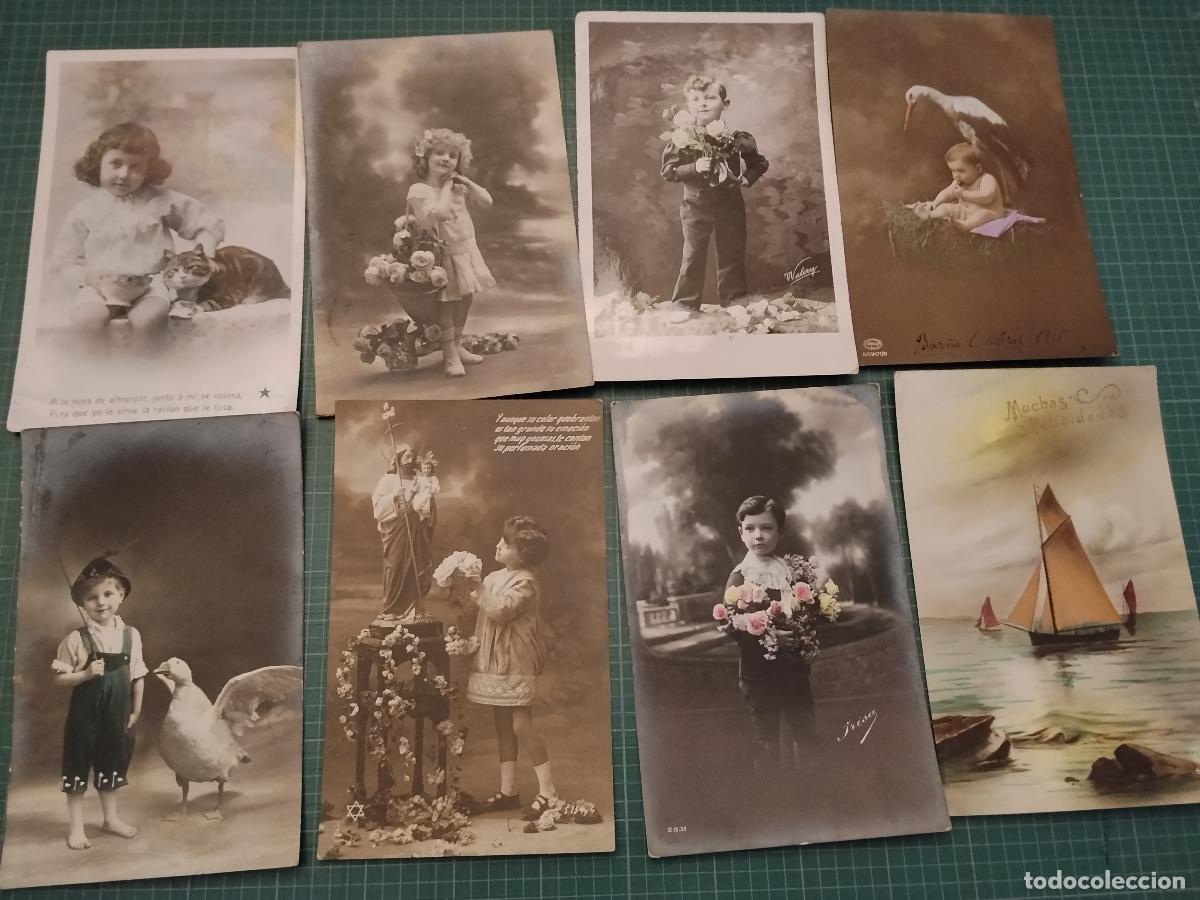 Postales: 8 postales antiguas tem - Foto 1