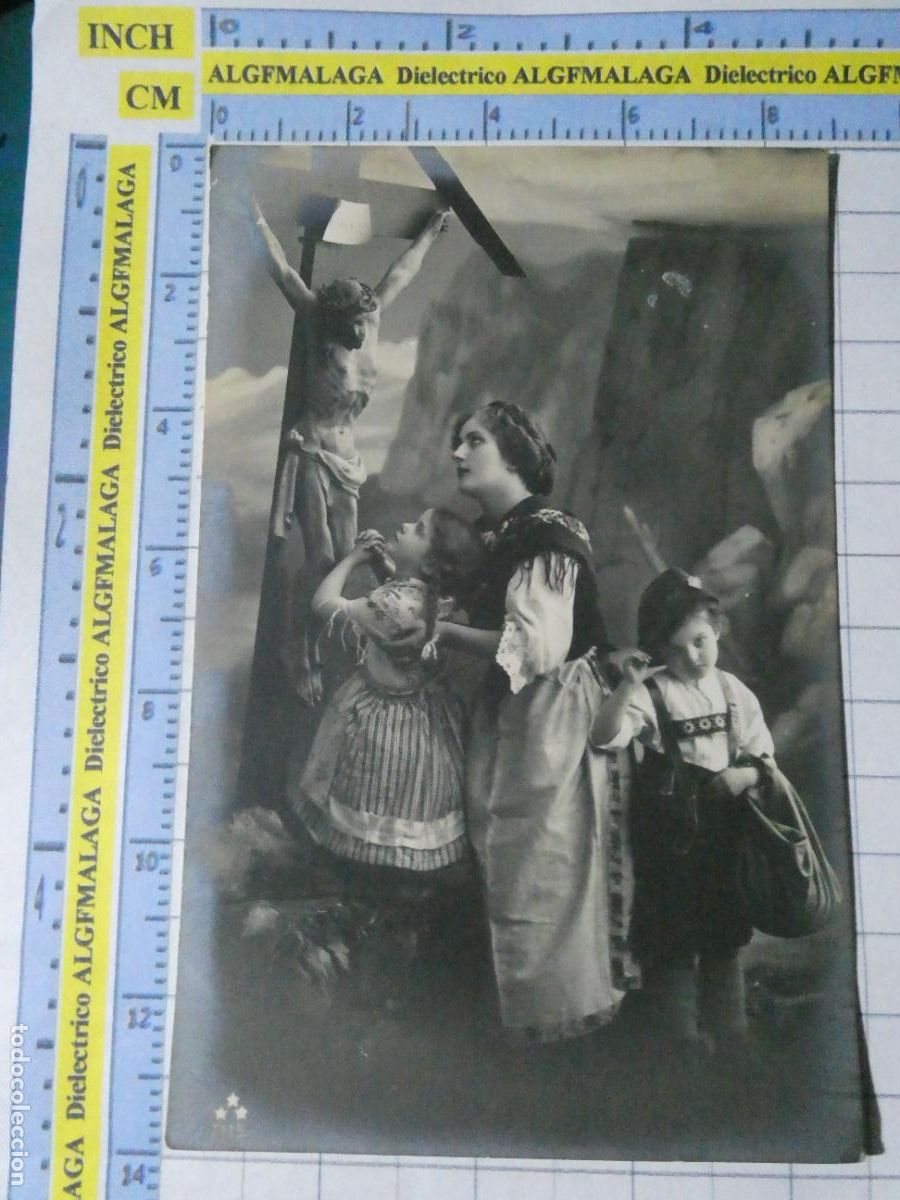 Postales: POSTAL DE NI&Ntilde;OS INFANTIL. A&Ntilde;OS 1910 - 1930. FAMILIA NI&Ntilde;A MADRE HIJOS JESUCRISTO CRUZ. 2538