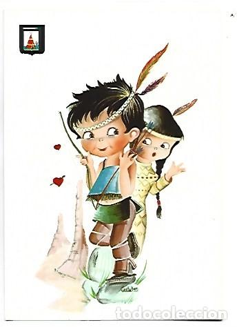 Postales: PEQUE&Ntilde;OS NI&Ntilde;OS INDIOS - Foto 1