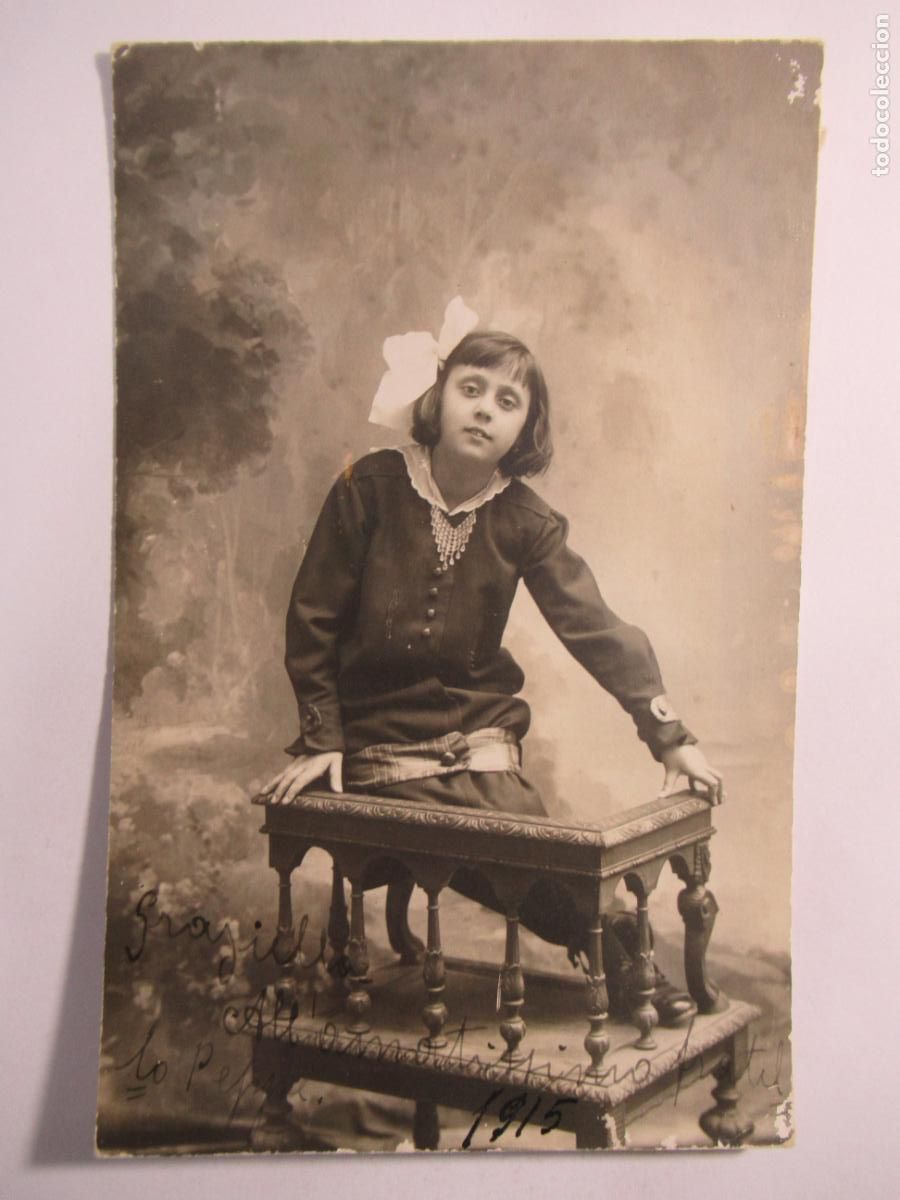 Postales: Antigua postal ni&ntilde;a.