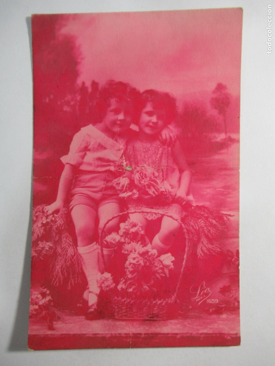 Postales: Postal Ni&ntilde;as - Escrita en 1930 - Foto 1