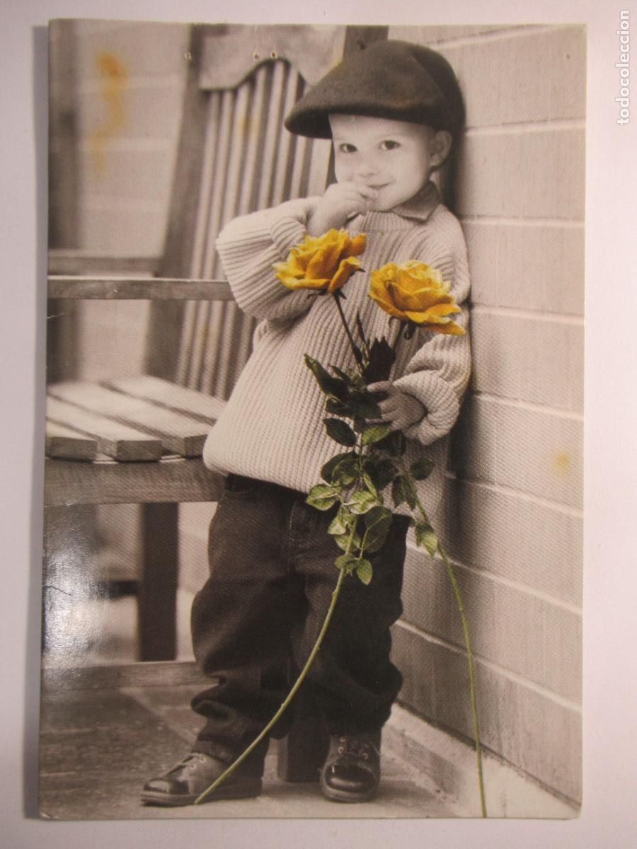 Postales: Postal Ni&ntilde;o - 17,5 x 12 cm. - Escrita