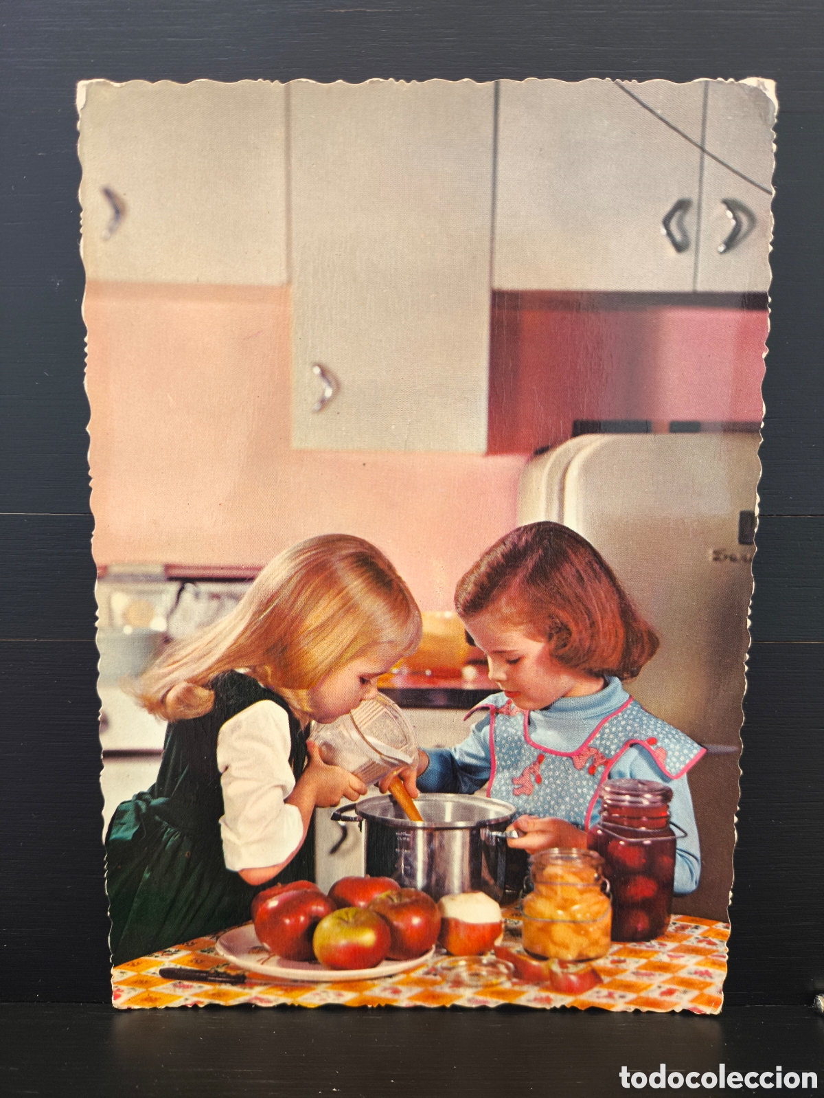 Postales: Postal fotogr&aacute;fica retrato ni&ntilde;o ni&ntilde;a cocinando Ed. C. y Z. CyZ 6587