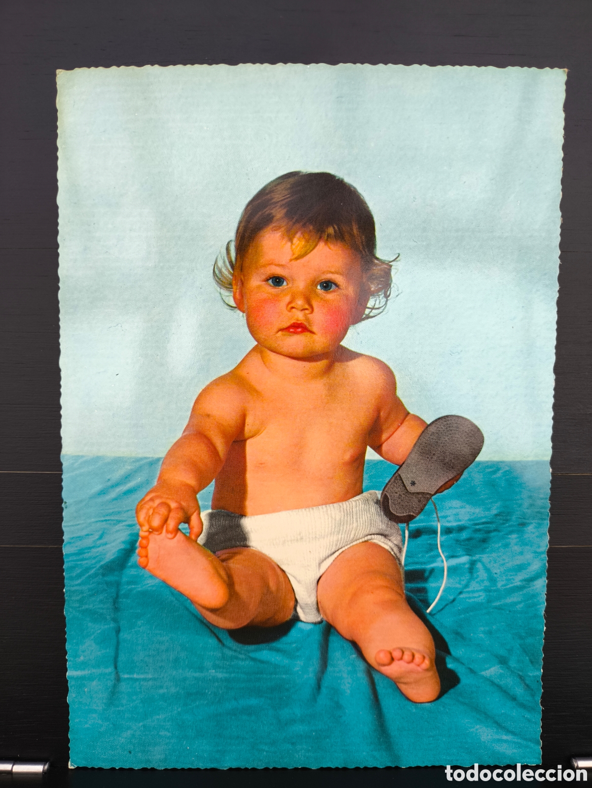 Postales: Postal fotogr&aacute;fica retrato ni&ntilde;o ni&ntilde;a beb&eacute; Ed. KRUGER 904/12 gran formato 19,5x13,5 cm