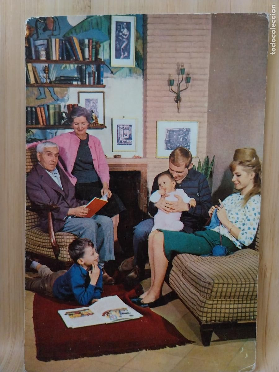 Postales: FAMILIA PADRES ABUELOS NI&Ntilde;OS ED raker 8009/E SC ORIGINAL FAMILIAR