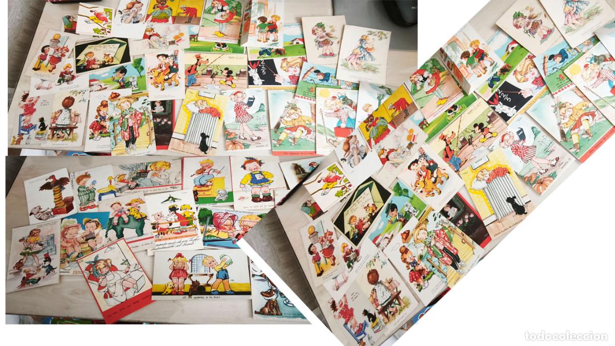 Postales: Lote de 78 postales a&ntilde;os 40 , dibujantes varios, ver relaci&oacute;n. Circuladas.