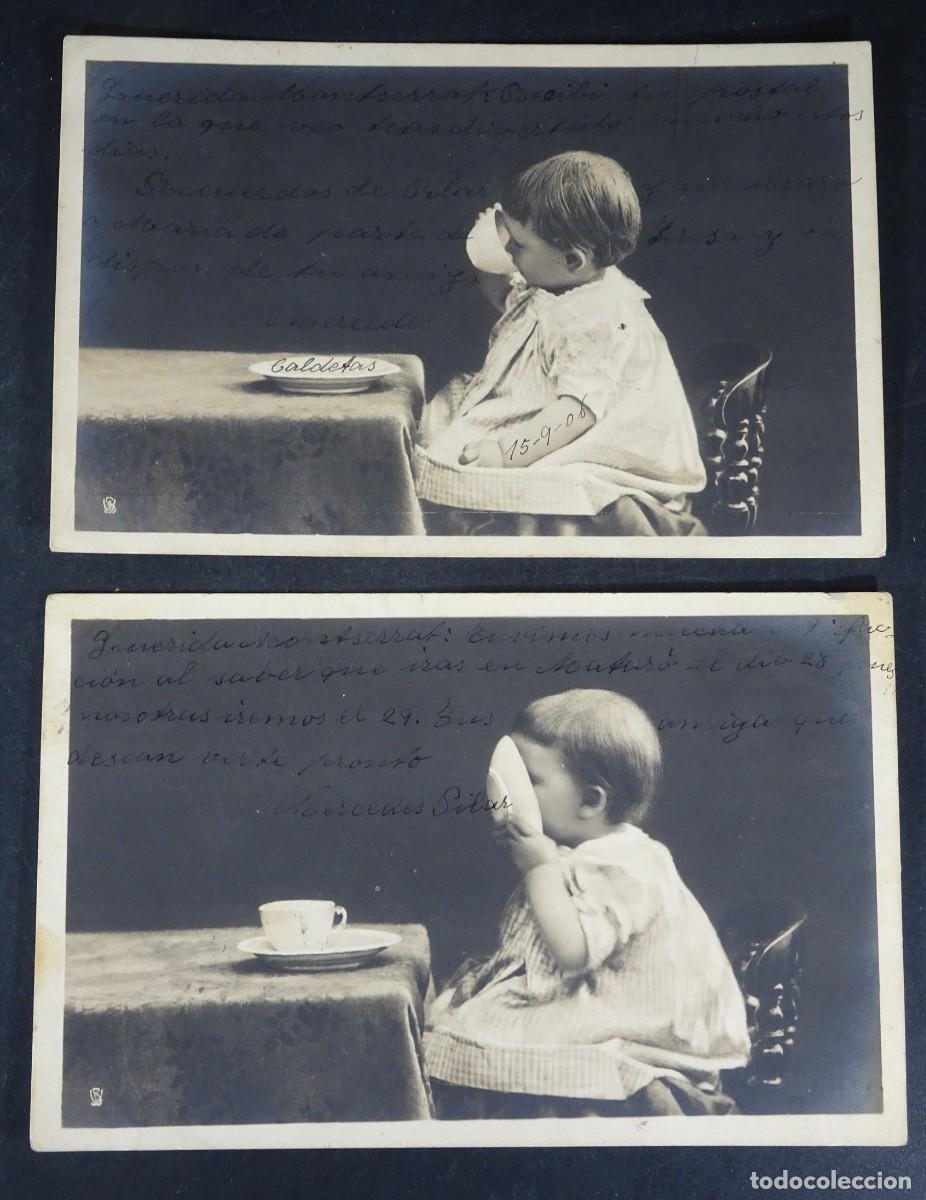 Postales: 2 ANTIGUAS POSTALES, NI&Ntilde;O PEQUE&Ntilde;O, BEB&Eacute;, SIN DIVIDIR, VER FOTOS
