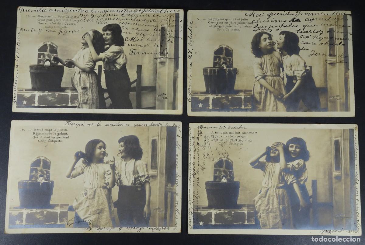 Postales: 4 ANTIGUAS POSTALES, NI&Ntilde;AS, SIN DIVIDIR, VER FOTOS