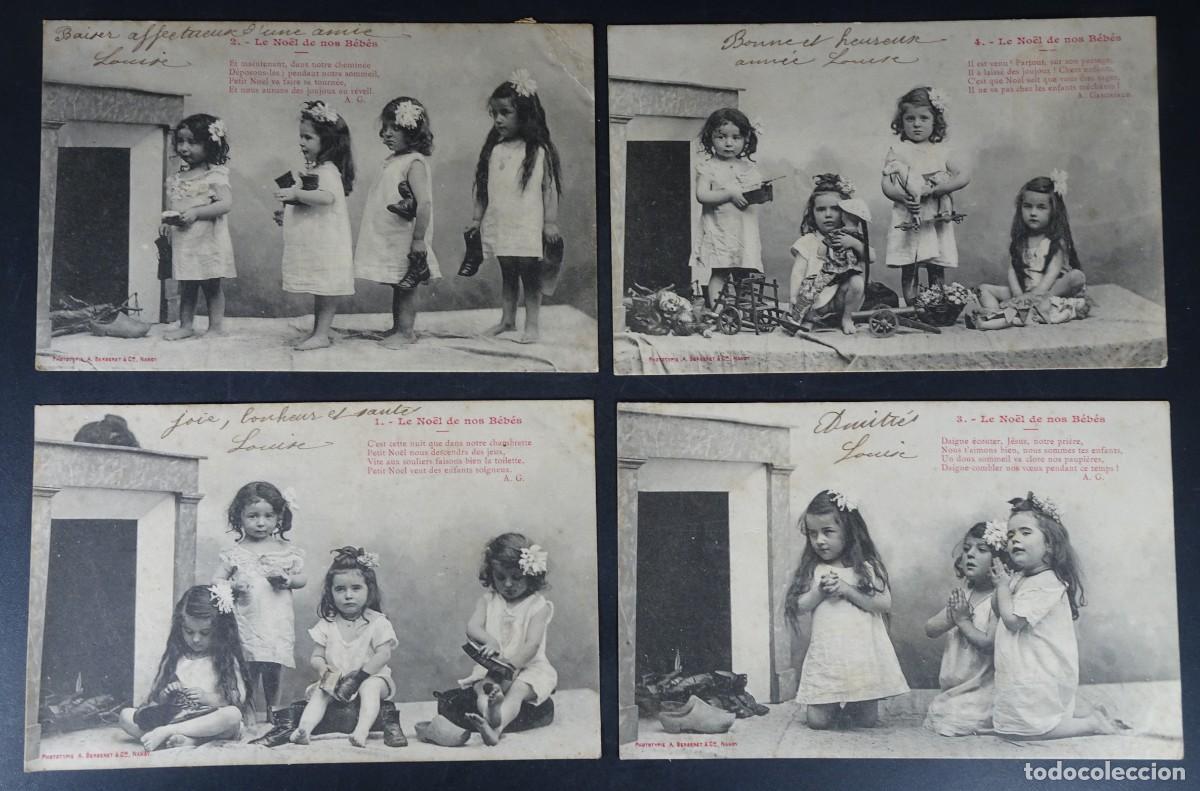 Postales: 4 ANTIGUAS POSTALES, NI&Ntilde;AS, SIN DIVIDIR, VER FOTOS