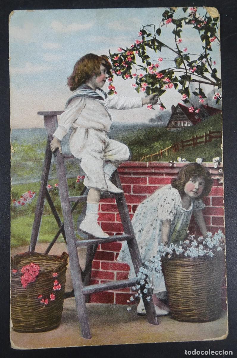 Postales: TARJETA POSTAL COLOREADA CPA, NI&Ntilde;AS , VER FOTOS