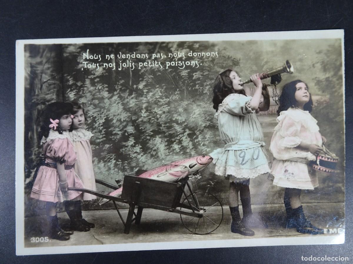 Postales: TARJETA POSTAL COLOREADA CPA, NI&Ntilde;AS, VER FOTOS