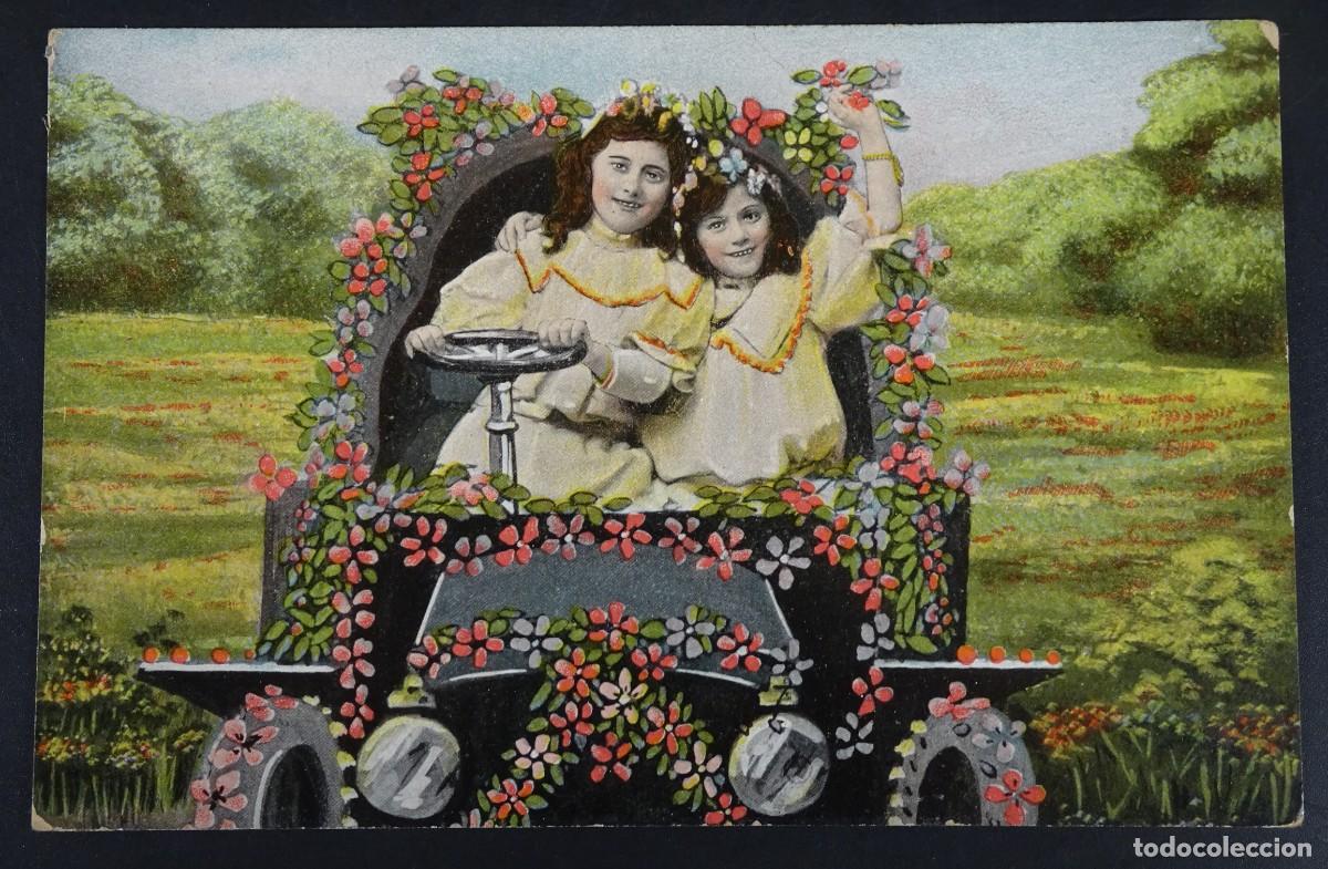 Postales: TARJETA POSTAL COLOREADA CPA, NI&Ntilde;AS, VER FOTOS