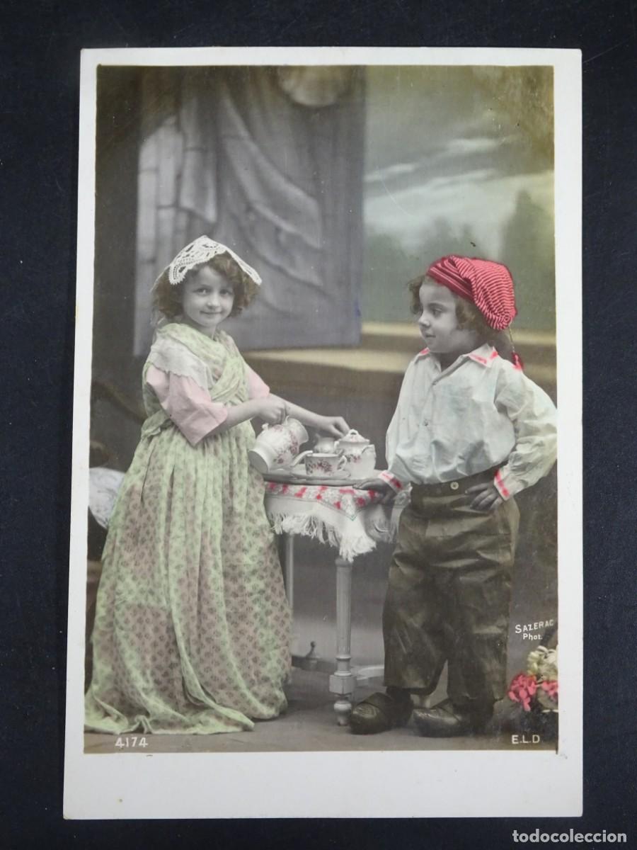 Postales: TARJETA POSTAL COLOREADA CPA, NI&Ntilde;AS, VER FOTOS