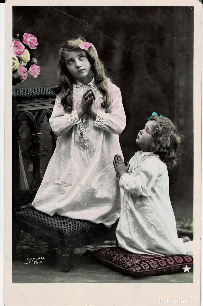 Postales: POSTAL NI&Ntilde;AS REZANDO. P-NI&Ntilde;OS-1304