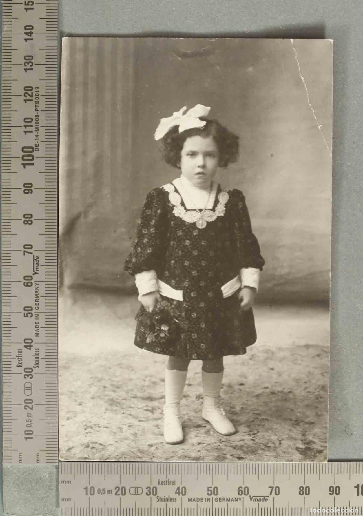 Postales: POSTAL FOTOGRAFICA. Retrato de estudio de ni&ntilde;a - fotografo calatayud