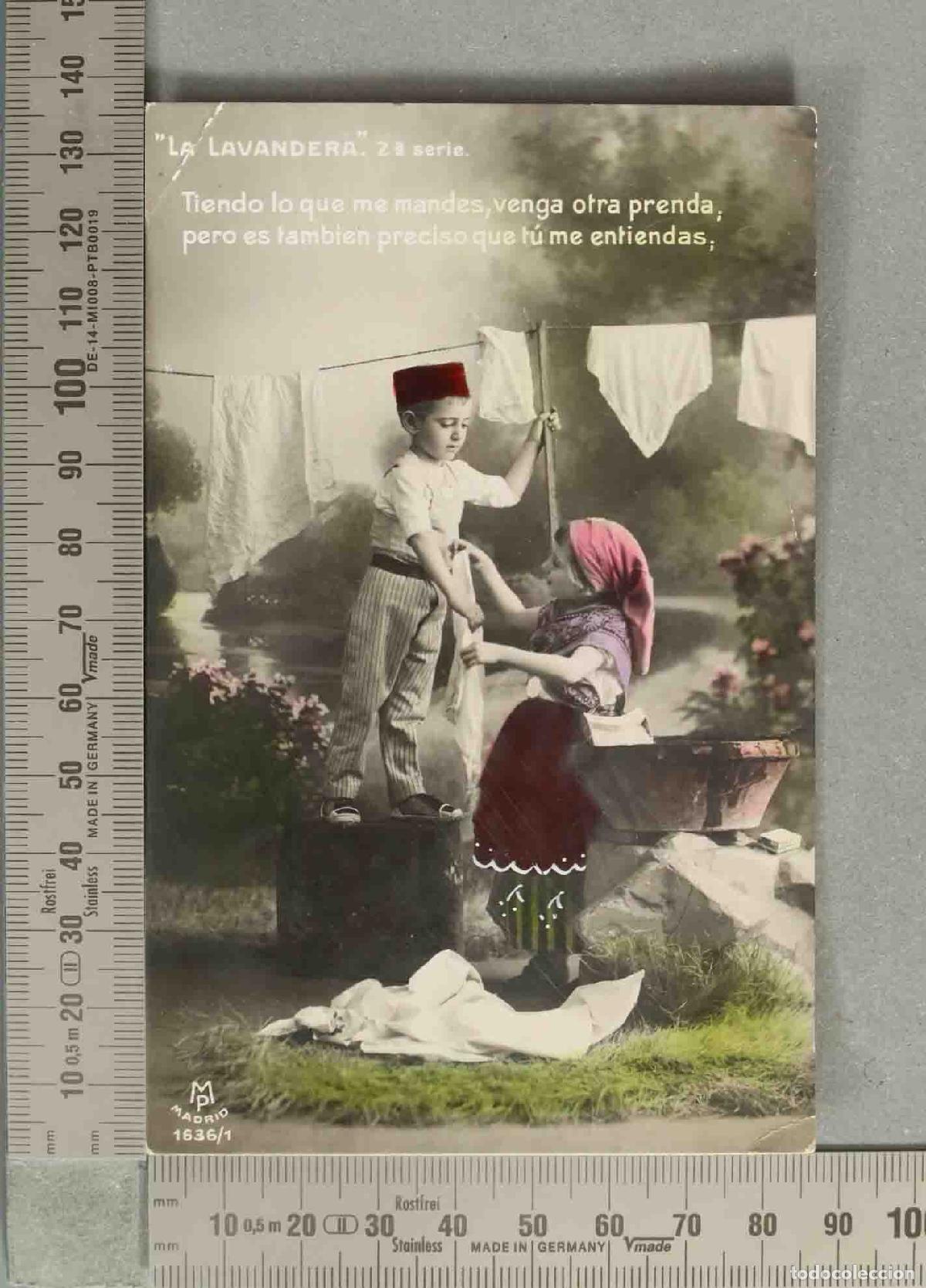 Postales: POSTAL. La lavandera - M.P. Madrid
