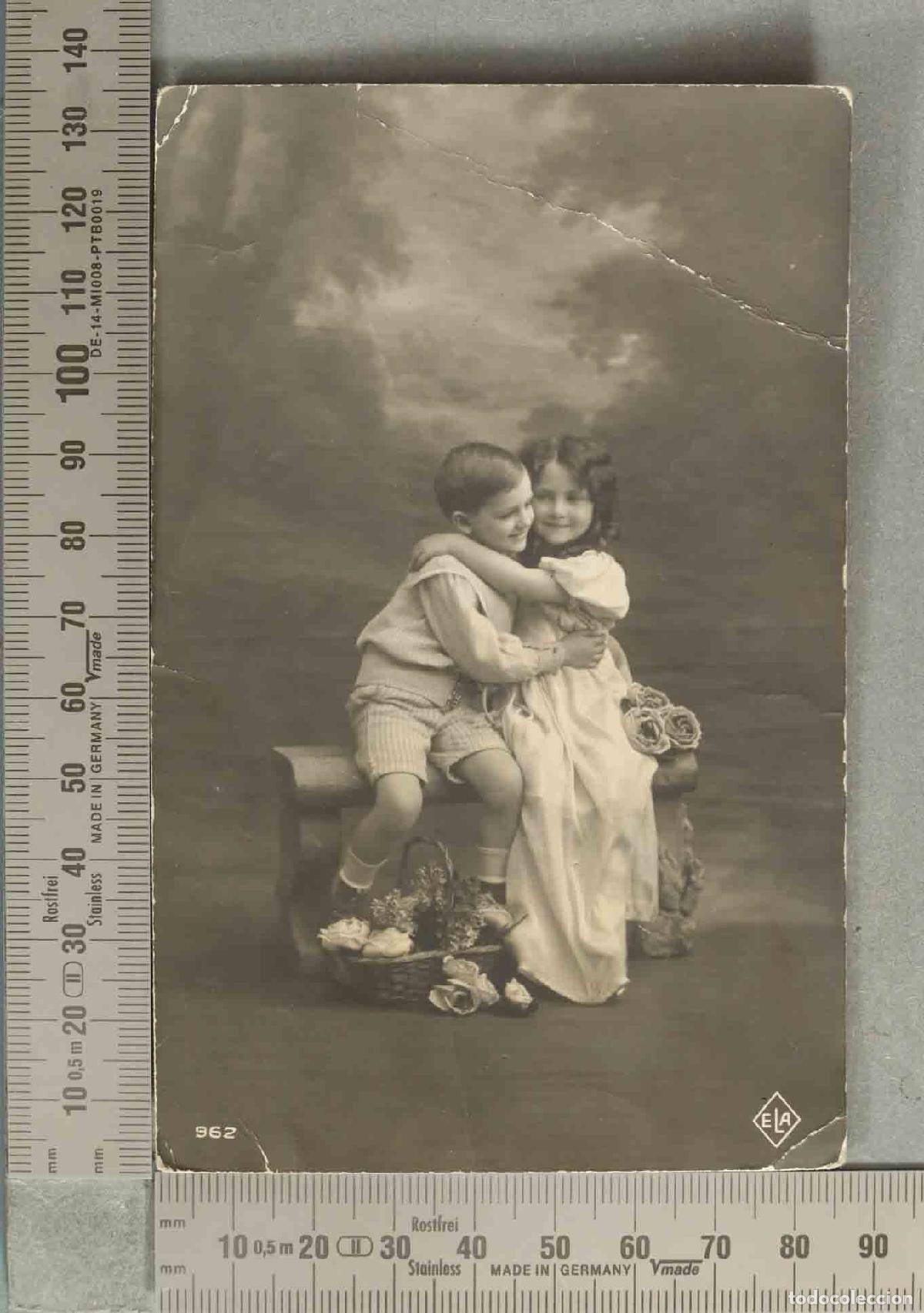 Postales: POSTAL. PAREJA DE NI&Ntilde;OS. ELA