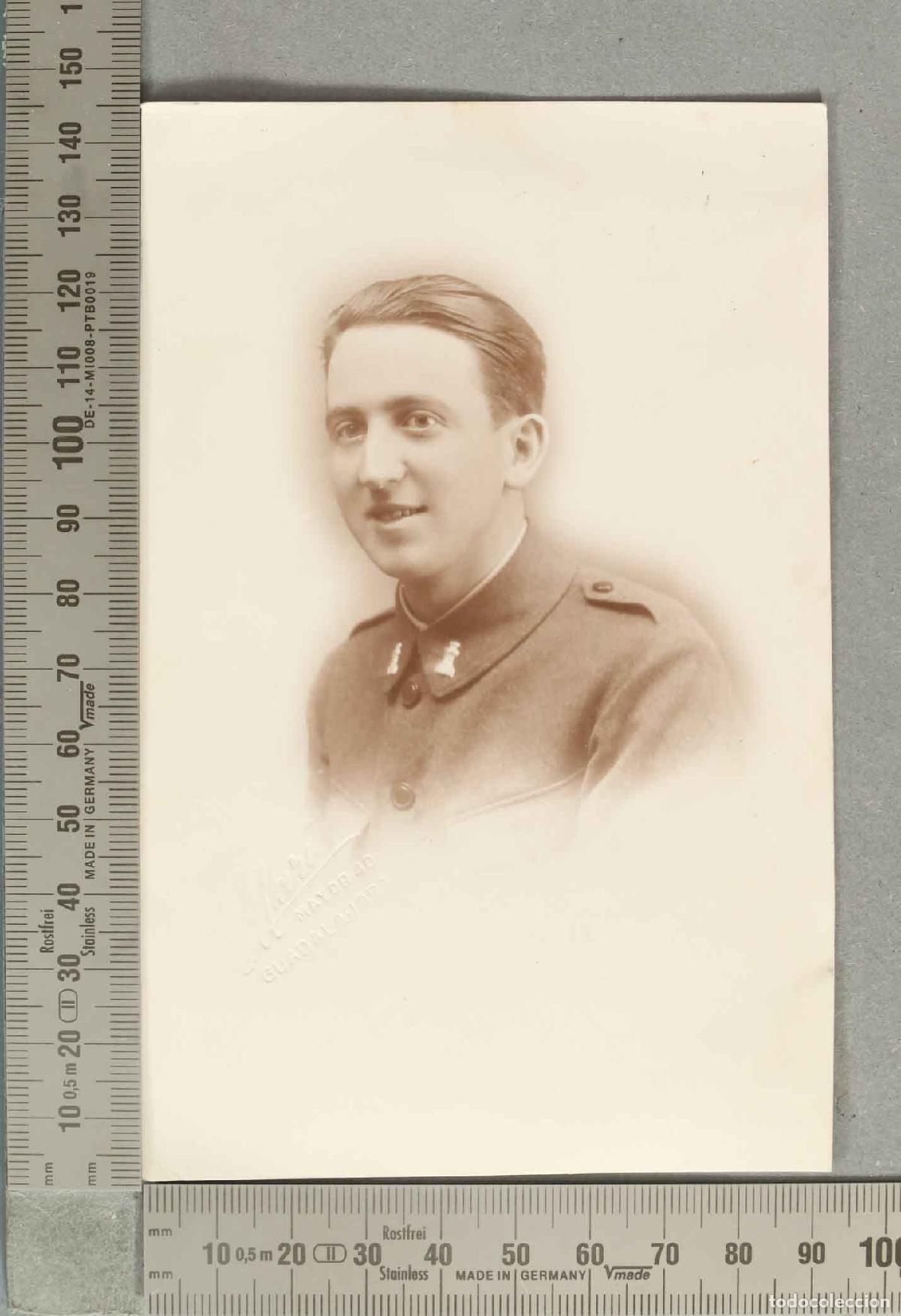 Postales: POSTAL FOTOGRAFICA. Retrato militar EPOCA ALFONSO XIII. GUADALAJARA