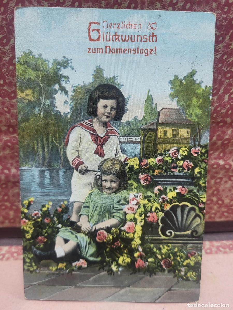 Postales: ANTIGUA POSTAL ROMANTICA NI&Ntilde;OS GERMANY
