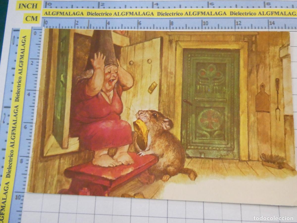Postales: POSTAL INFANTIL NI&Ntilde;OS. HOLANDA. MUJER GNOMO TROLL CUENTO RATA RAT&Oacute;N. 2932