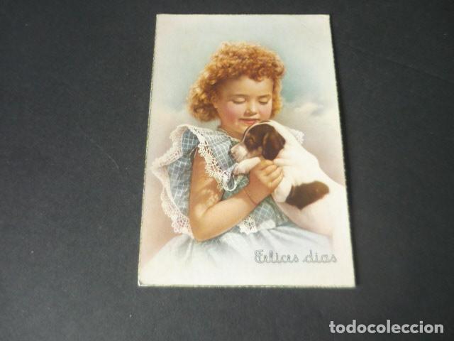 Cartes Postales: NI&Ntilde;A CON PERRO POSTAL