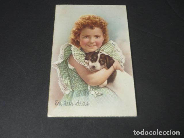 Cartes Postales: NI&Ntilde;A CON PERRO POSTAL