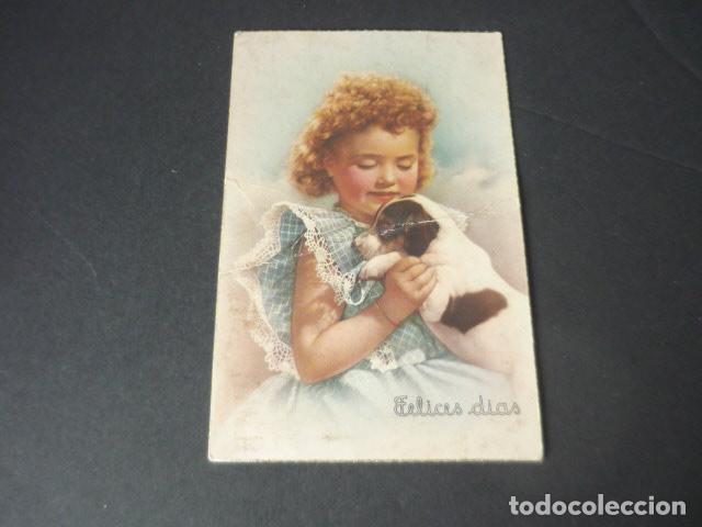 Cartes Postales: NI&Ntilde;A CON PERRO POSTAL