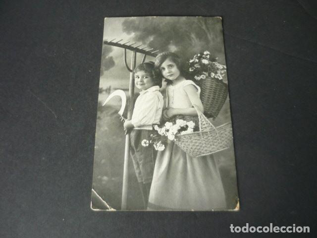 Postales: NI&Ntilde;OS CAMPESINOS POSTAL - Foto 1