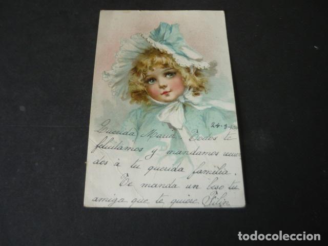 Postais: NI&Ntilde;A ELEGANTE POSTAL