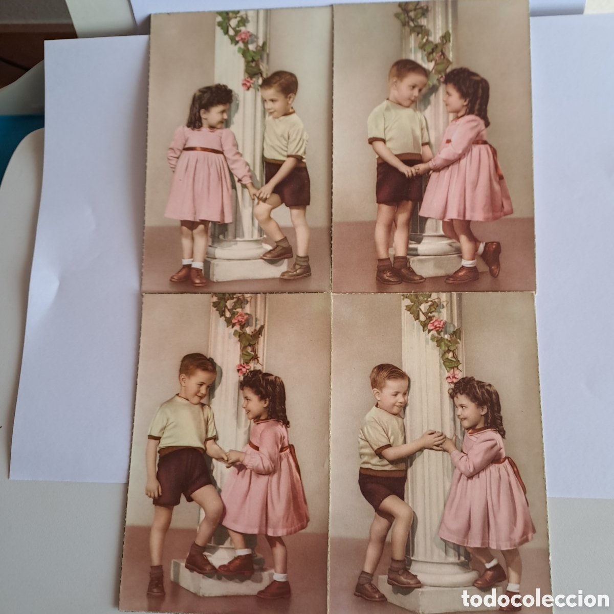 Cartes Postales: LOTE DE 4 POSTALES NI&Ntilde;OS. EDITA CyZ N&Uacute;M. 519/A. NO ESCRITAS.