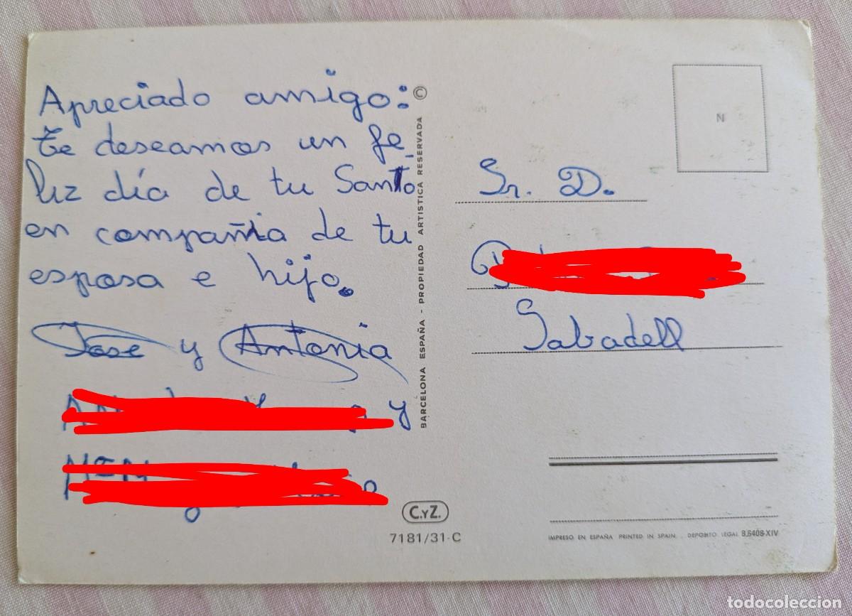 Postales: Ni&ntilde;o tocando la flauta. A&ntilde;os 60 - Foto 2