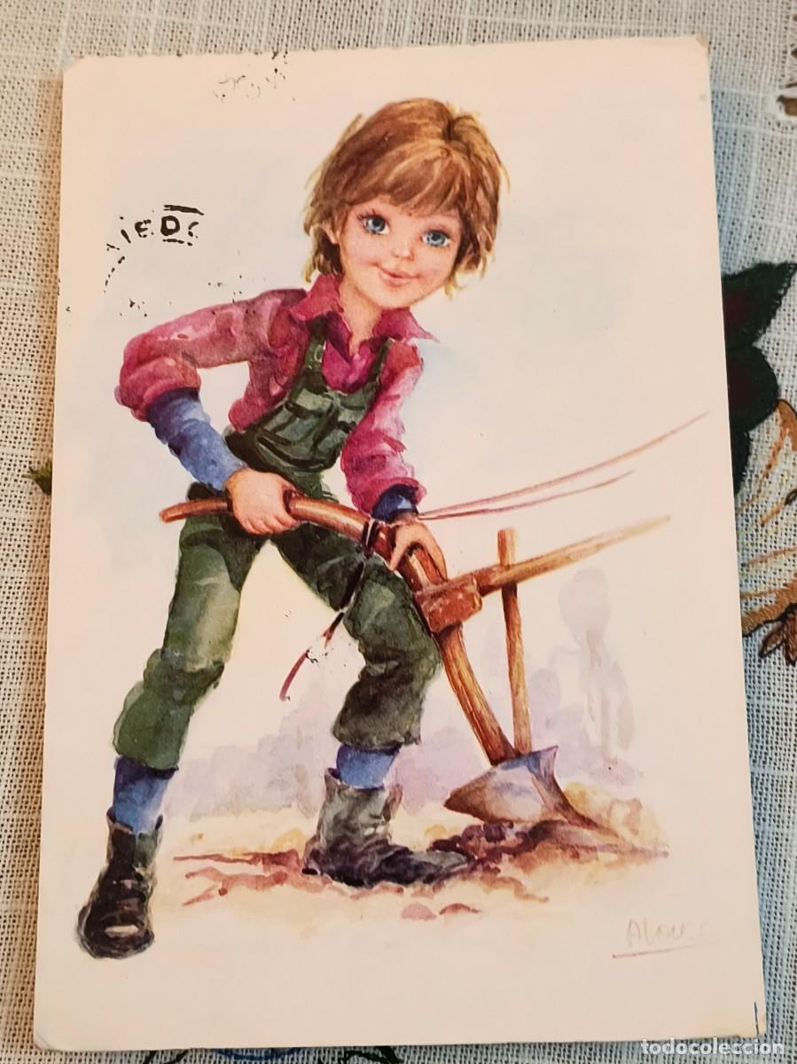 Postales: POSTAL | JOVEN AGRICULTOR / BERGAS - 1 LIBERT&Eacute;