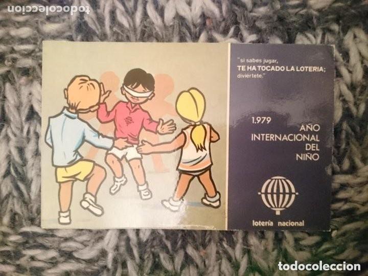 Postales: POSTAL 1979 A&Ntilde;O INTERNACIONAL DEL NI&Ntilde;O - LOTERIA NACIONAL