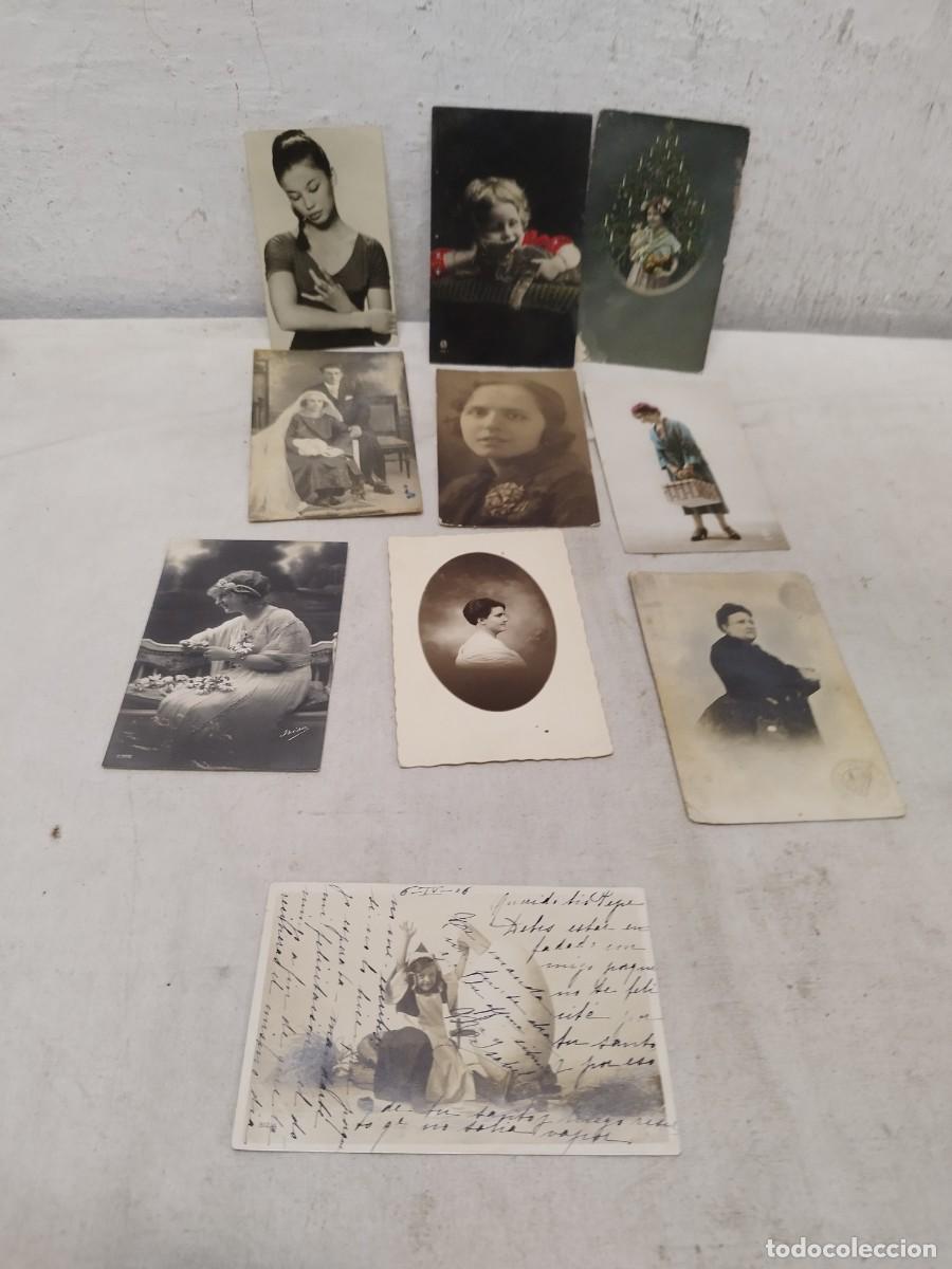 Postales: Lote de 10 tarjetas postales de ni&ntilde;as, ni&ntilde;os y mujeres.