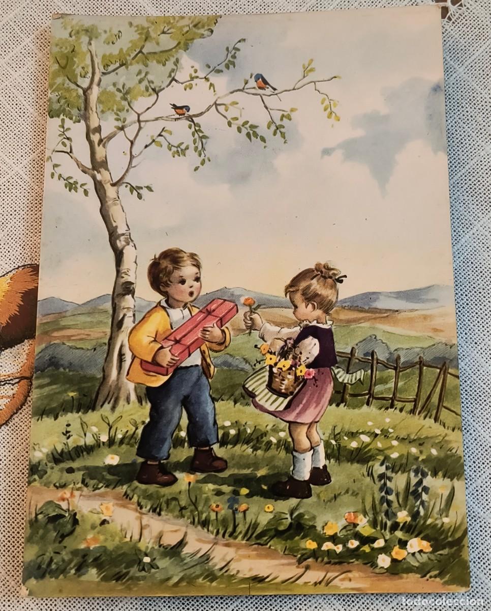 Postales: POSTAL | NI&Ntilde;OS EN EL CAMPO - Foto 1