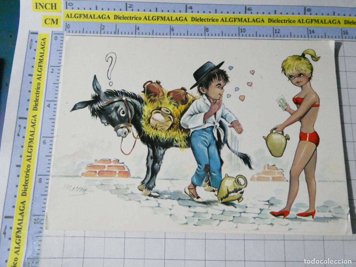 Postales: POSTAL DE NI&Ntilde;OS INFANTIL DIBUJOS. A&Ntilde;O 1969, BOTIJERO MUJER BIKINI TURISTA 220 FIGUERETAS 2528