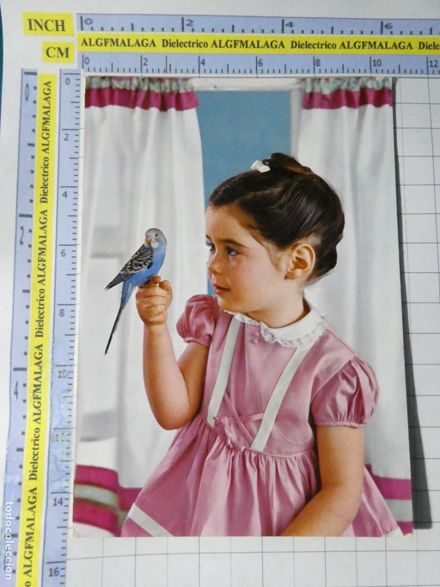 Postales: POSTAL DE NI&Ntilde;OS INFANTIL DIBUJOS. NI&Ntilde;A PAJARITO. DIRIGIDA PRISIONES MILITARES DEL HACHO CEUTA. 2534