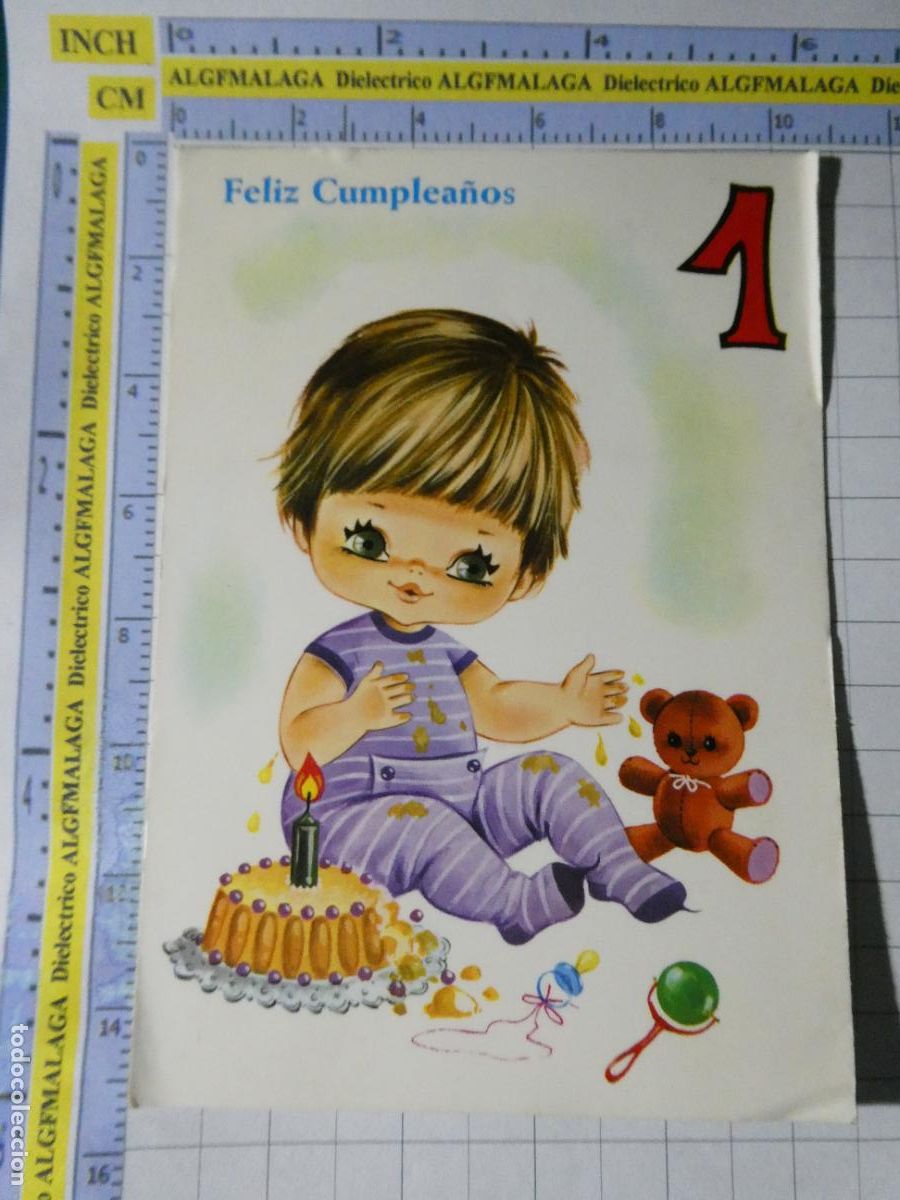 Postales: POSTAL DE NI&Ntilde;OS INFANTIL DIBUJOS. A&Ntilde;O 1974. DIBUJO NI&Ntilde;O PRIMER CUMPLEA&Ntilde;OS 6135 SAVIR. 2536