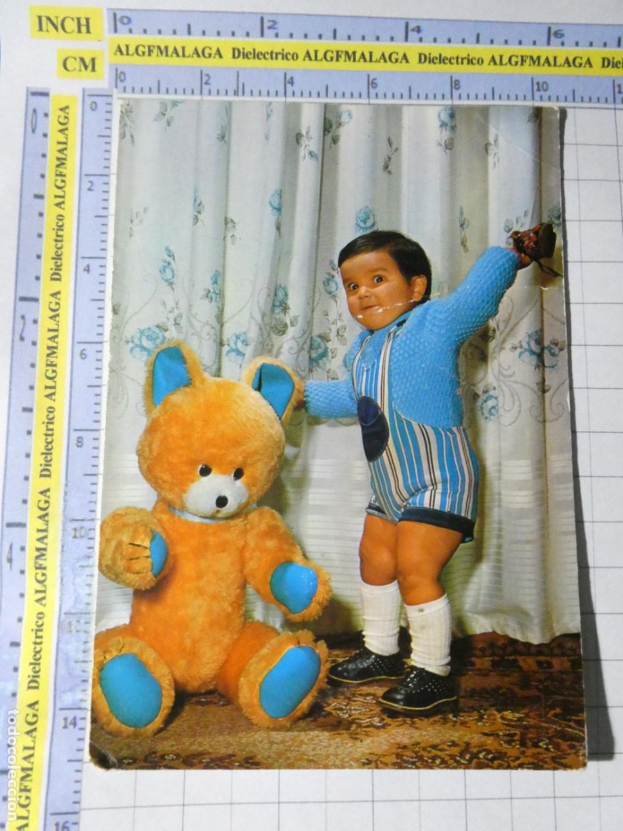 Postales: POSTAL DE NI&Ntilde;OS INFANTIL DIBUJOS. NI&Ntilde;O PELUCHE GIGANTE 20268-4 BV. 2537