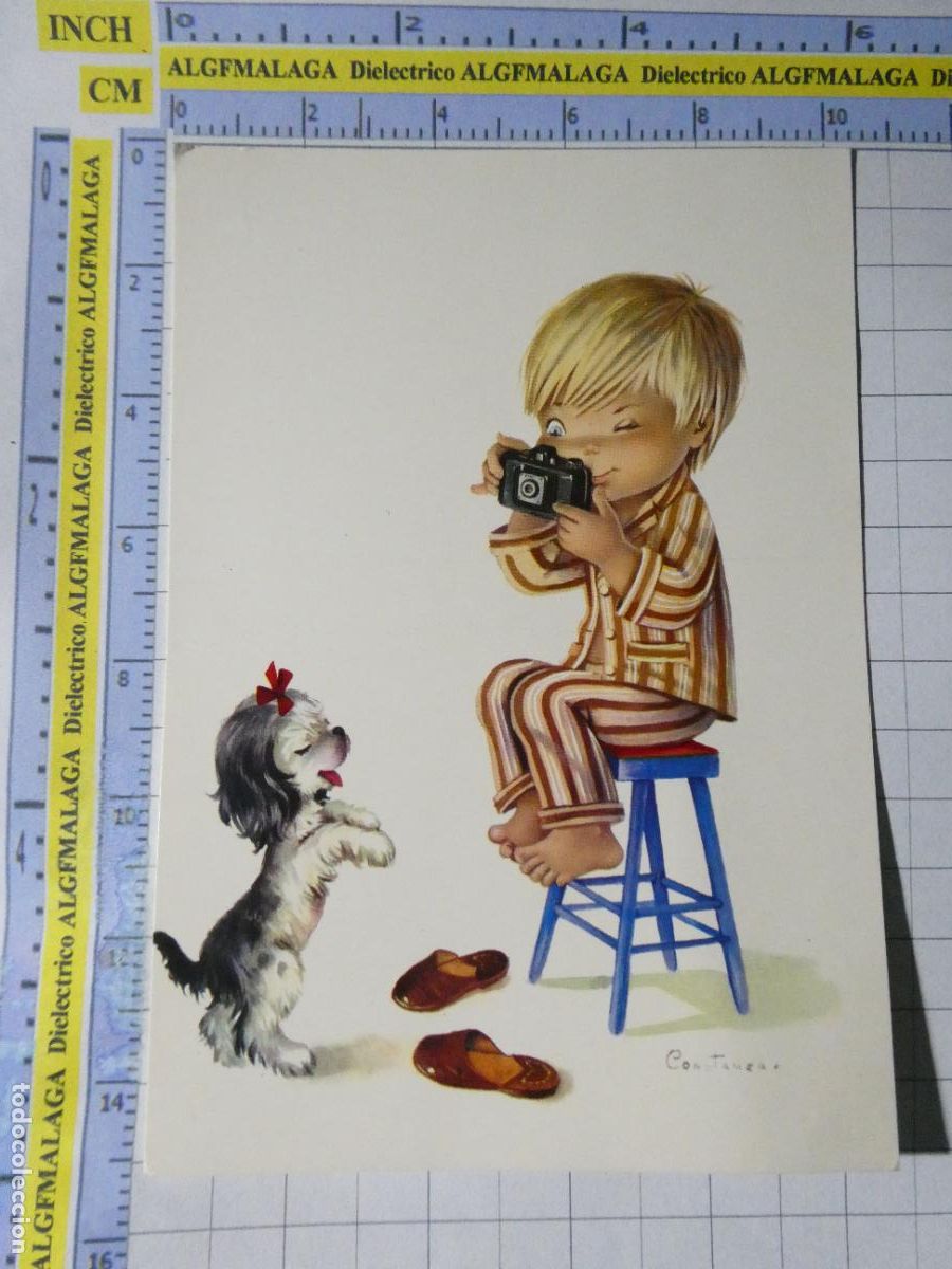 Postales: POSTAL DE NI&Ntilde;OS INFANTIL DIBUJOS. A&Ntilde;O 1967. NI&Ntilde;O PERRITO FOT&Oacute;GRAFO. 6866 CYZ. 2544