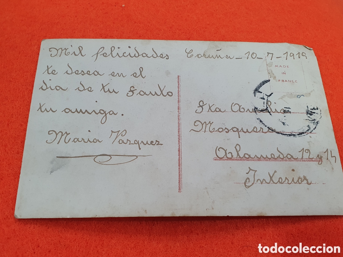 Postales: Antigua postal mujer y ni&ntilde;a. (L129) - Foto 2