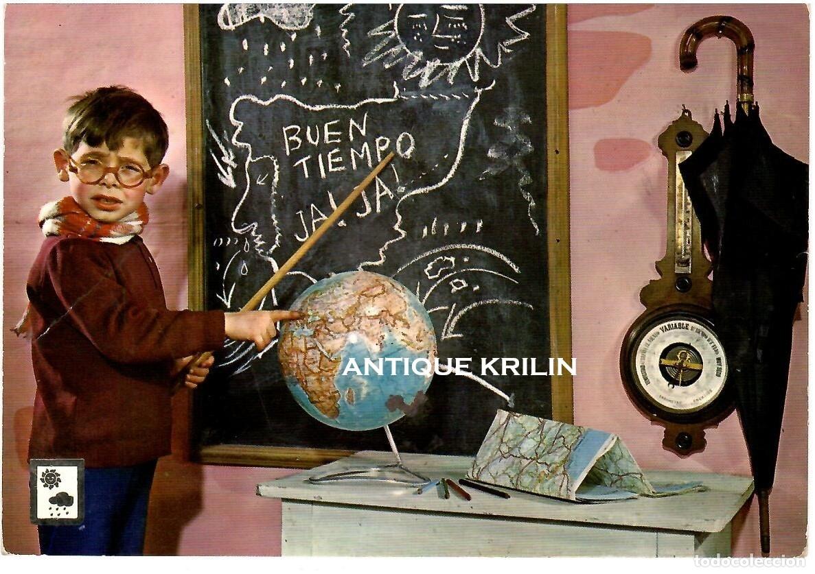 Postales: POSTAL COLECCION PROFESIONES N&ordm; 24 METEOROLOGO / ESCUDO DE ORO / SIN FRANQUEAR