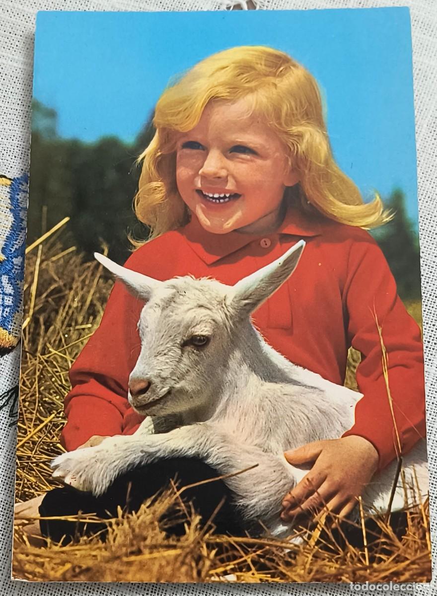Postales: POSTAL | NI&Ntilde;O CON CABRA - Foto 1