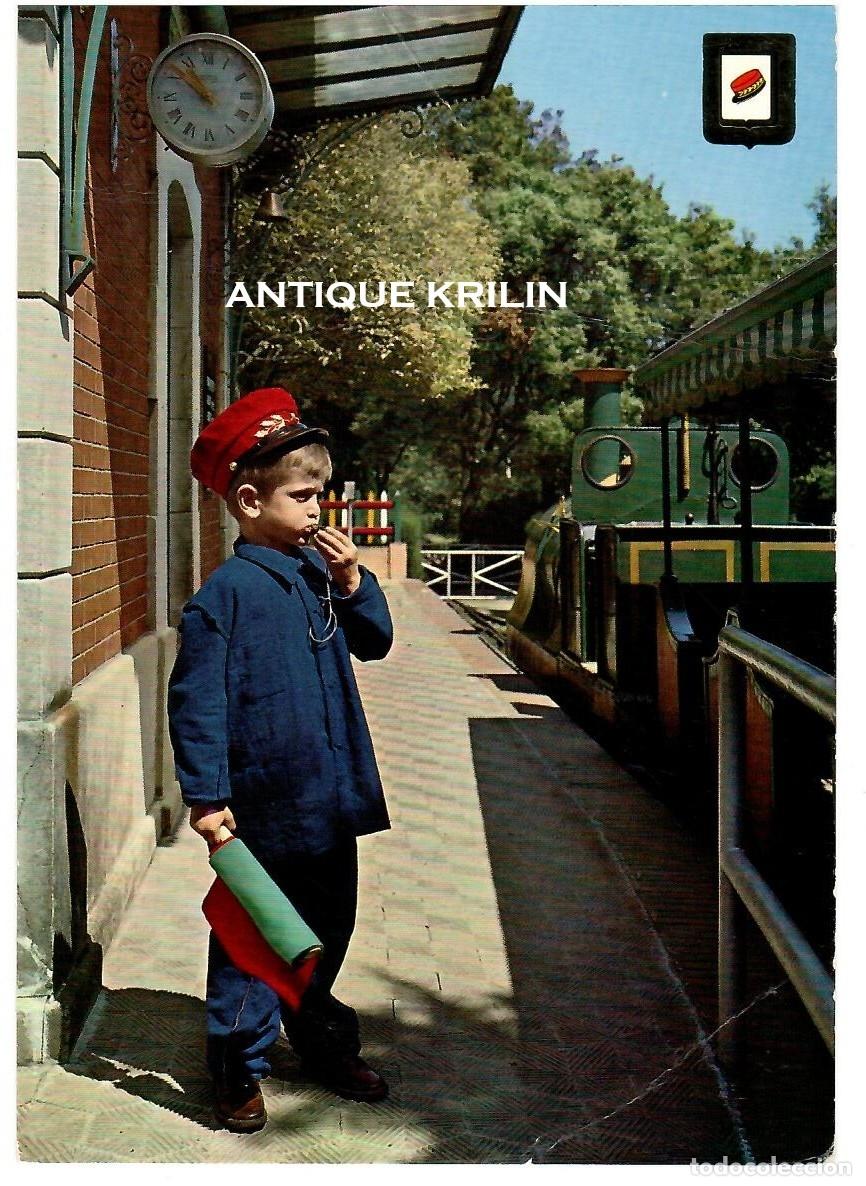 Postales: POSTAL COLECCION PROFESIONES N&ordm; 67 JEFE DE ESTACION / ESCUDO DE ORO / SIN FRANQUEAR PERO ESCRITA