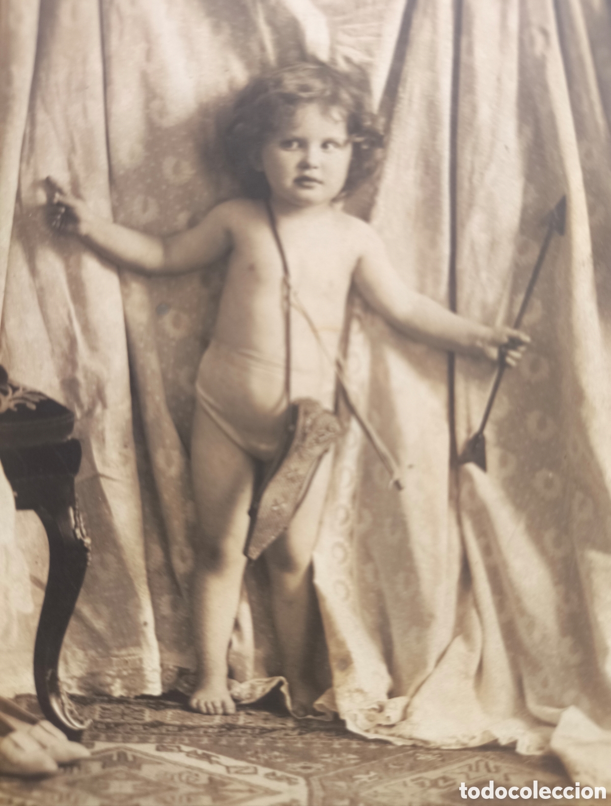 Postales: NI&Ntilde;O CUPIDO POSTAL FOTOGR&Aacute;FICA FOTOGRAF&Iacute;A C. 1910