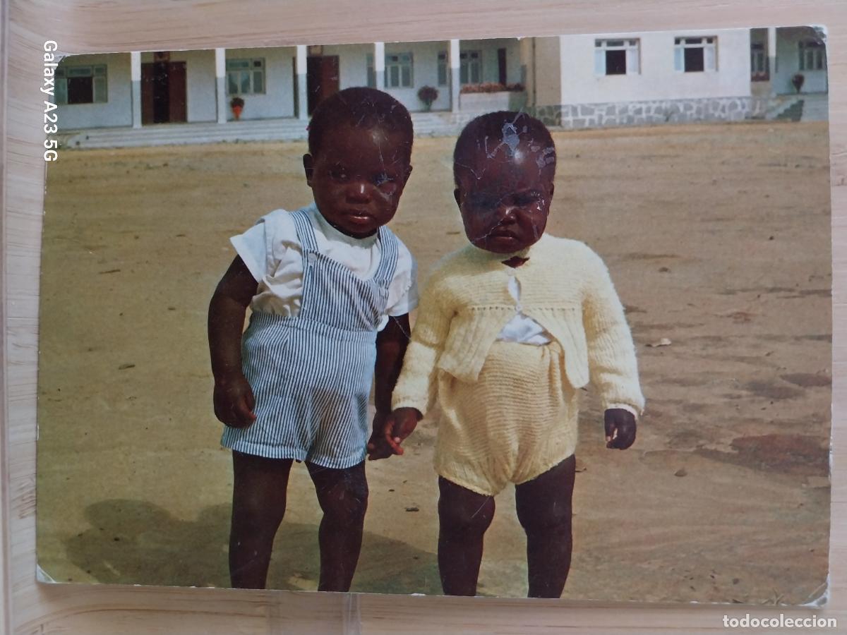 Postales: NI&Ntilde;OS KIMBUNDO ED MIES CIRCULADA A&Ntilde;O 1977