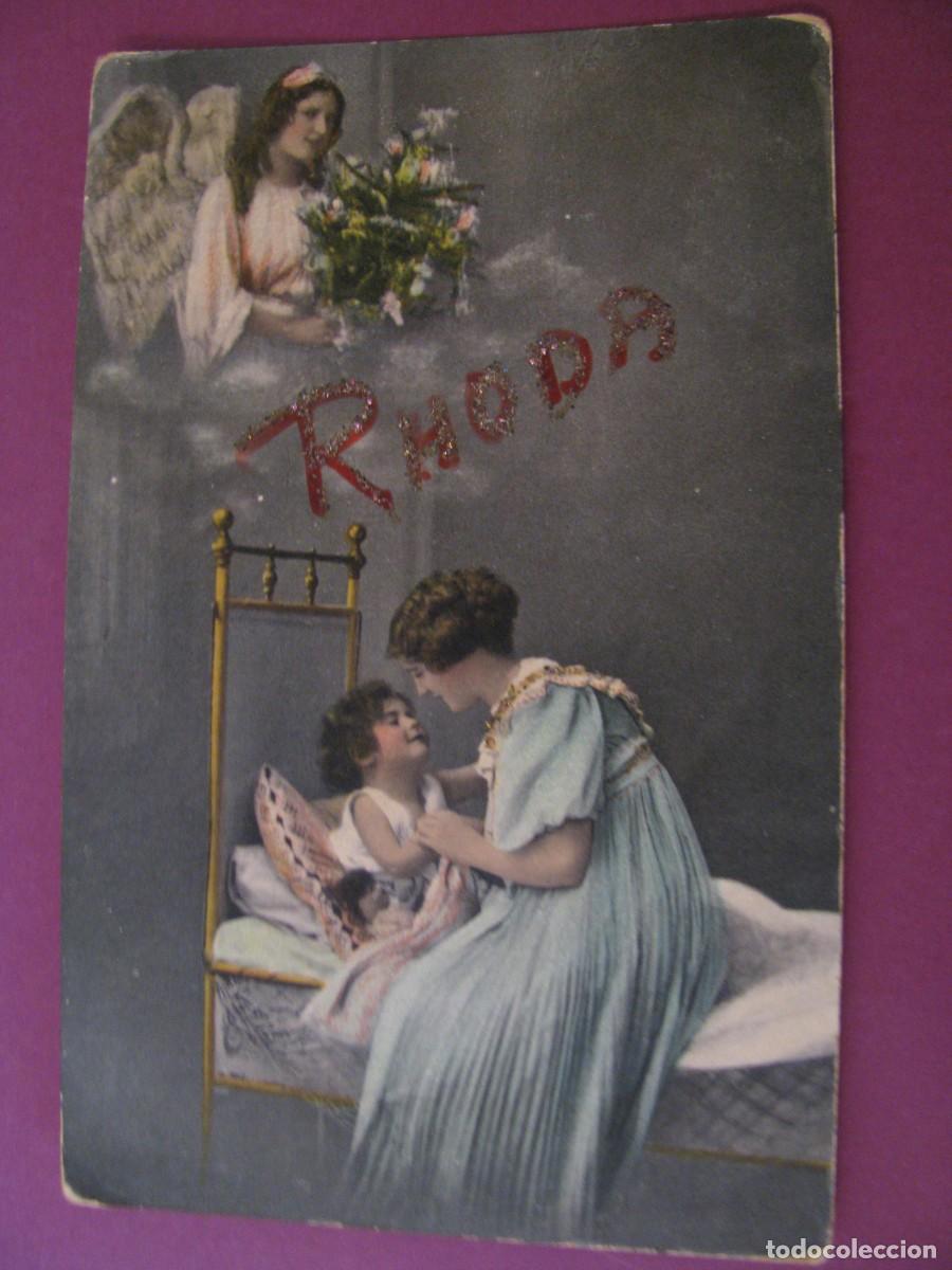Postales: ANTIGUA POSTAL. MADRE CON SU HIJA. N&ordm; 1381.