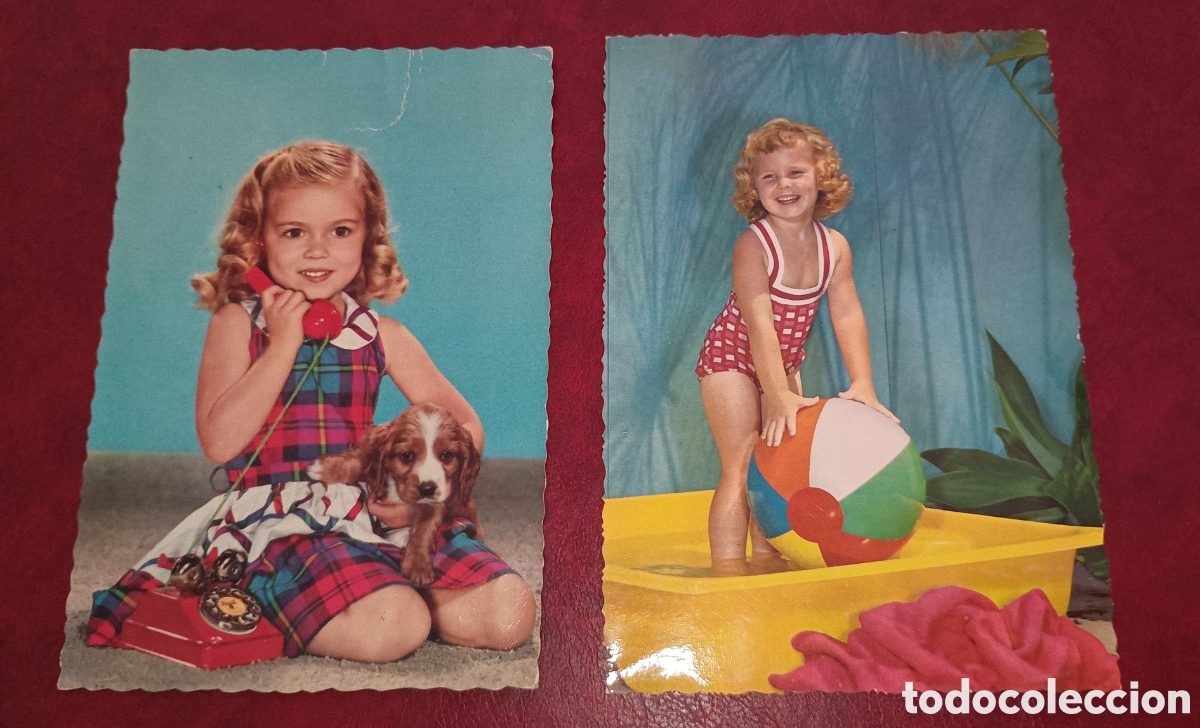 Postales: ESPA&Ntilde;A - NI&Ntilde;AS - DOS TARJETAS POSTALES INFANTILES